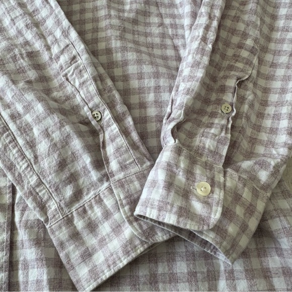 Barbour Tailored Fit size XL Gingham Plaid Check Button Down Long Sleeve Shirt - Picture 6 of 9